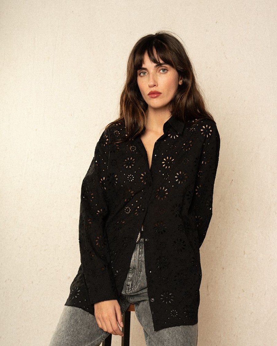 Blouses & Chemises Grace & Mila | Chemise Ivona Noir