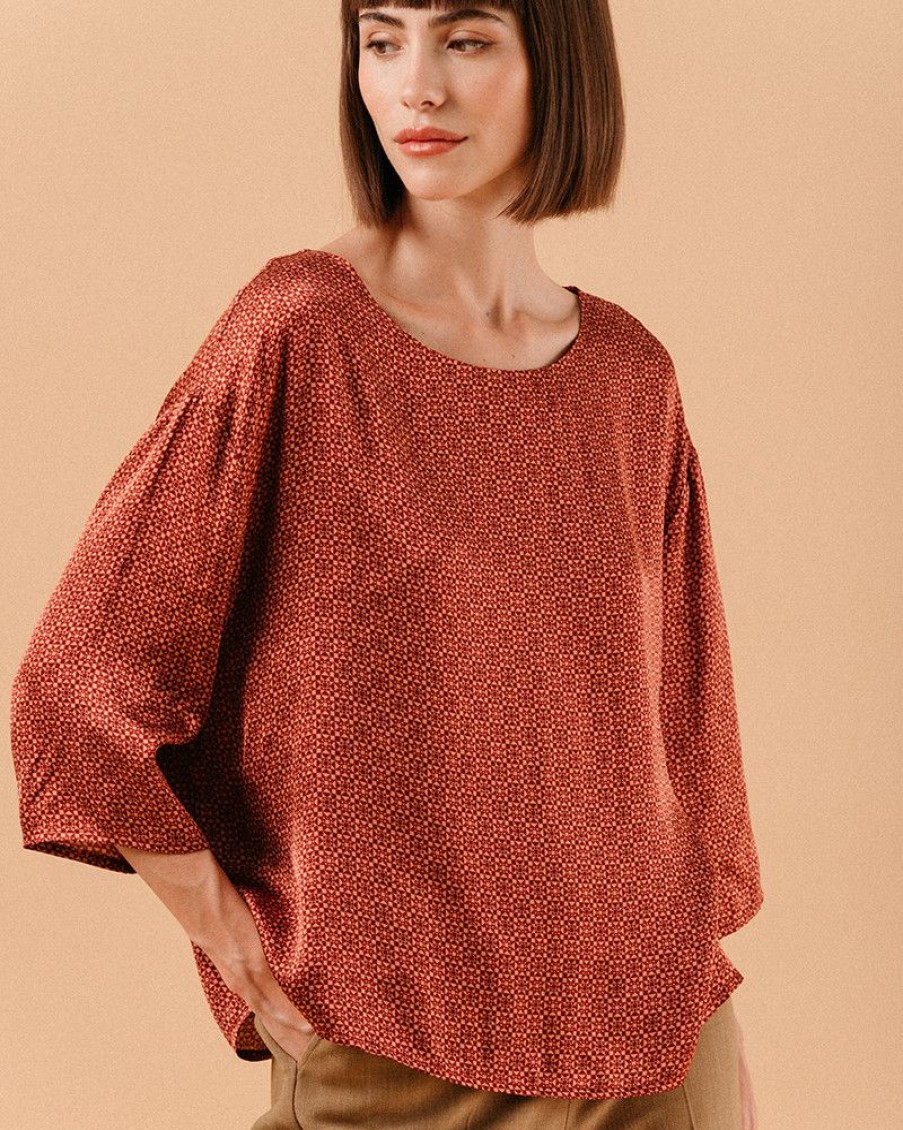 Tops & Tee-Shirts Grace & Mila | Top Lolly Terracotta