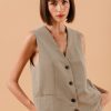 Pulls & Cardigans Grace & Mila | Gilet Loki Kaki