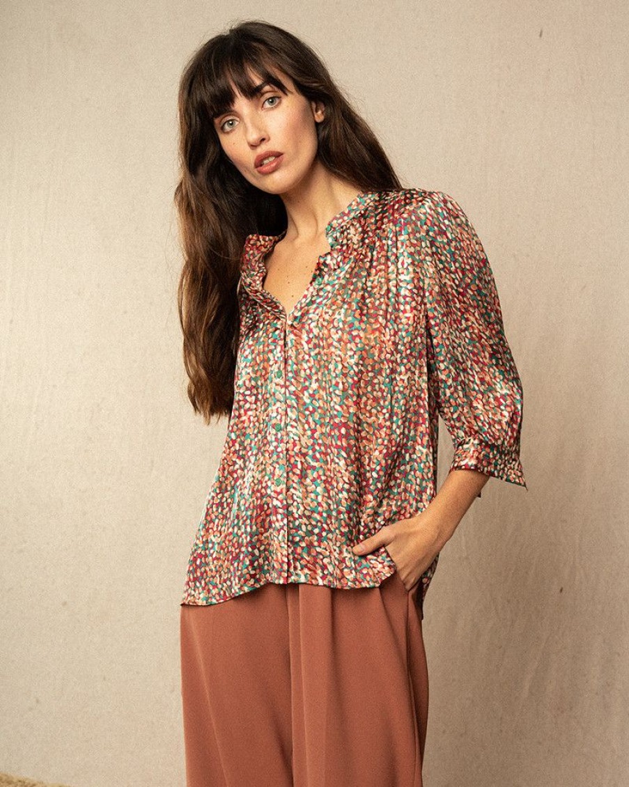 Blouses & Chemises Grace & Mila | Blouse Irene Vert