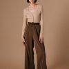 Pantalons Grace & Mila | Pantalon Levi Taupe