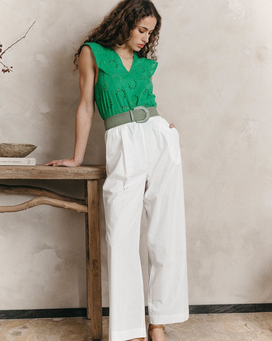 Pantalons Grace & Mila | Pantalon Jonathan Ecru