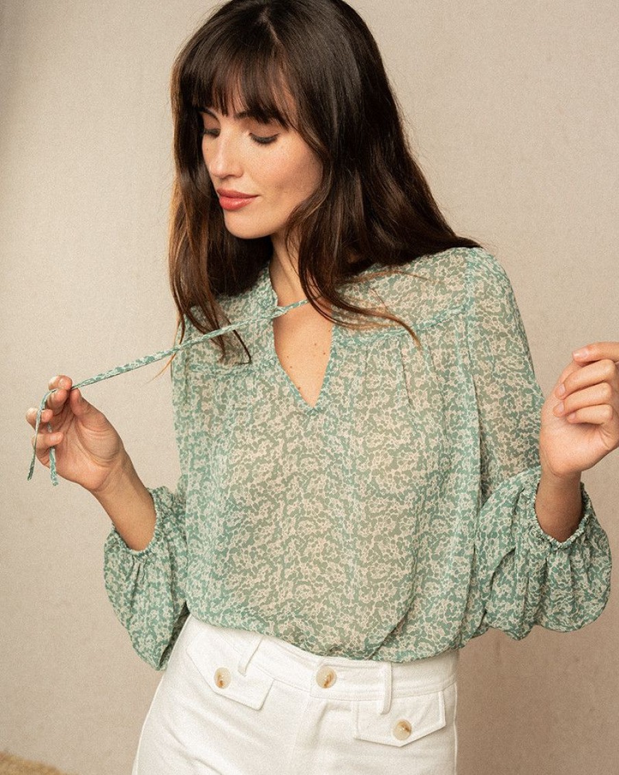 Blouses & Chemises Grace & Mila | Blouse Impatiente Vert