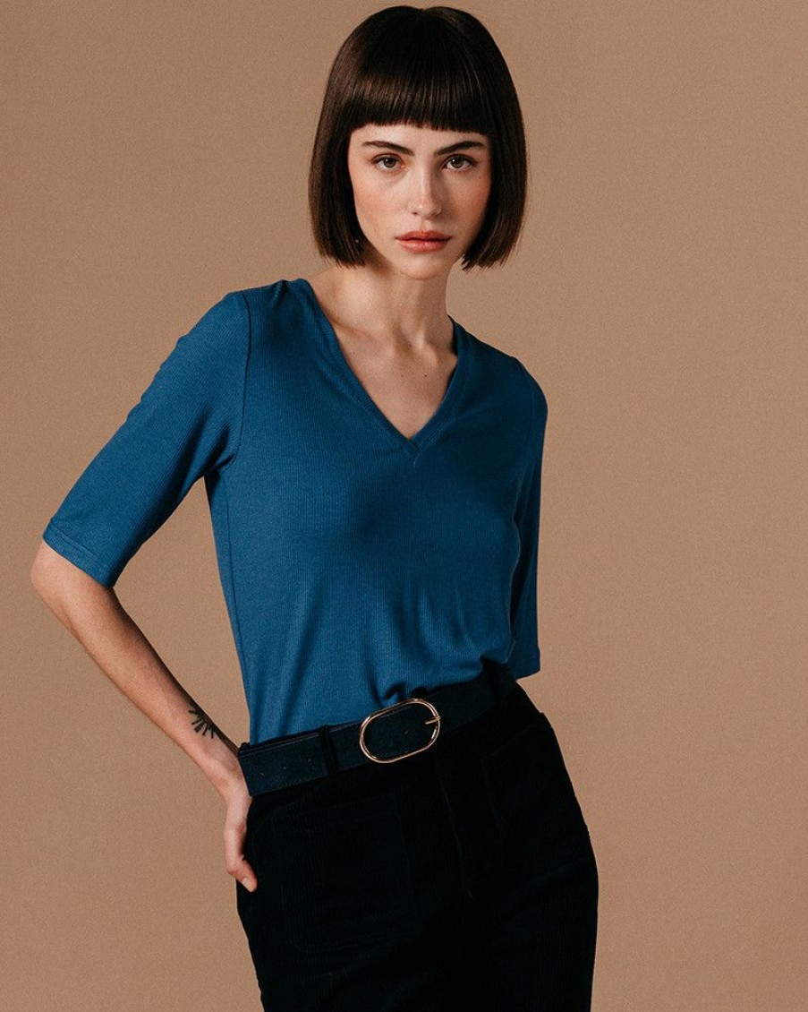 Tops & Tee-Shirts Grace & Mila | Teeshirt Layer Bleu