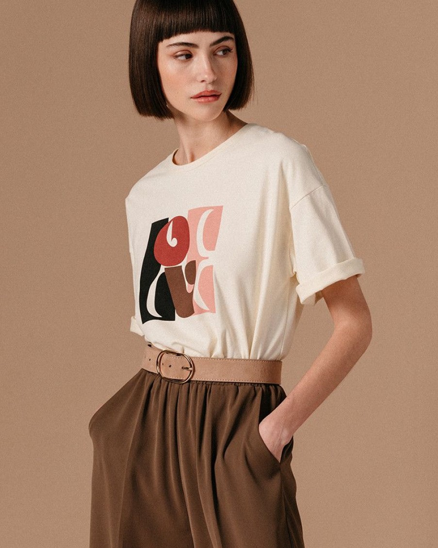 Tops & Tee-Shirts Grace & Mila | Teeshirt Lenny Beige