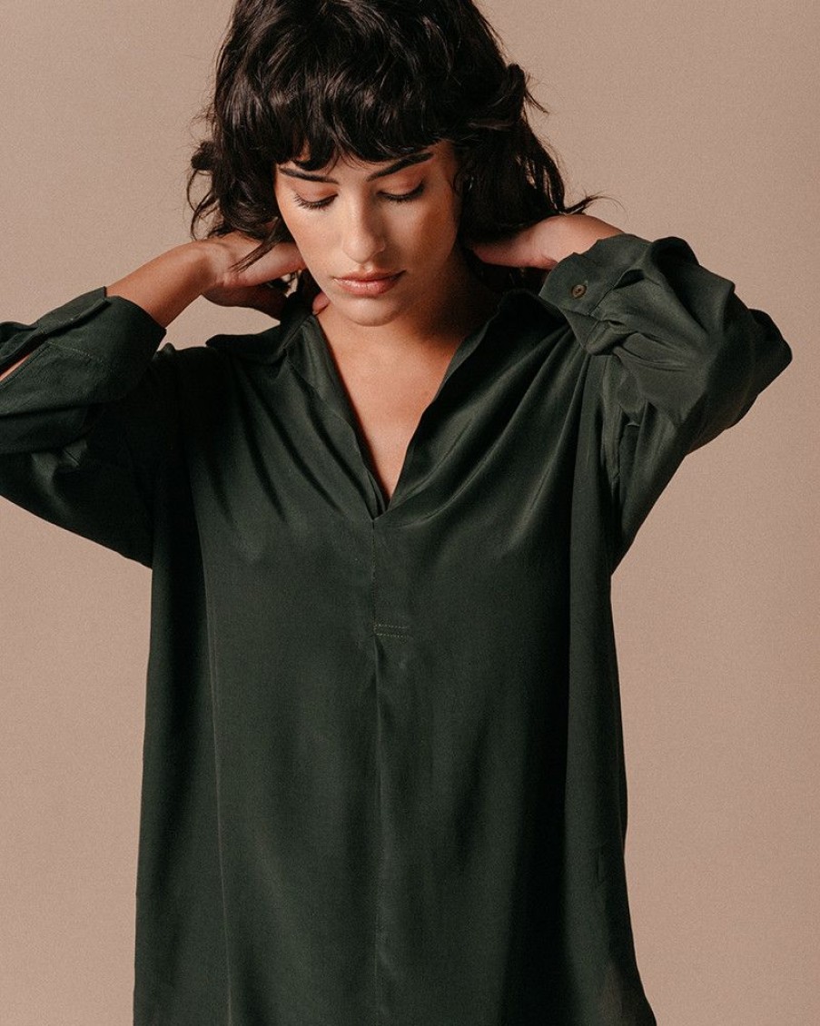 Blouses & Chemises Grace & Mila | Blouse Linzy Vert