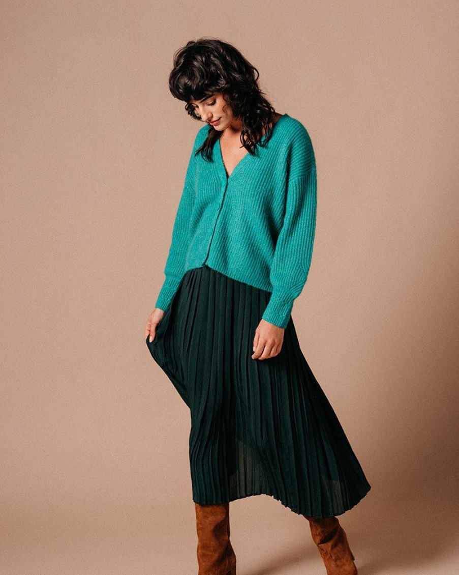 Pulls & Cardigans Grace & Mila | Cardigan Lamia Vert