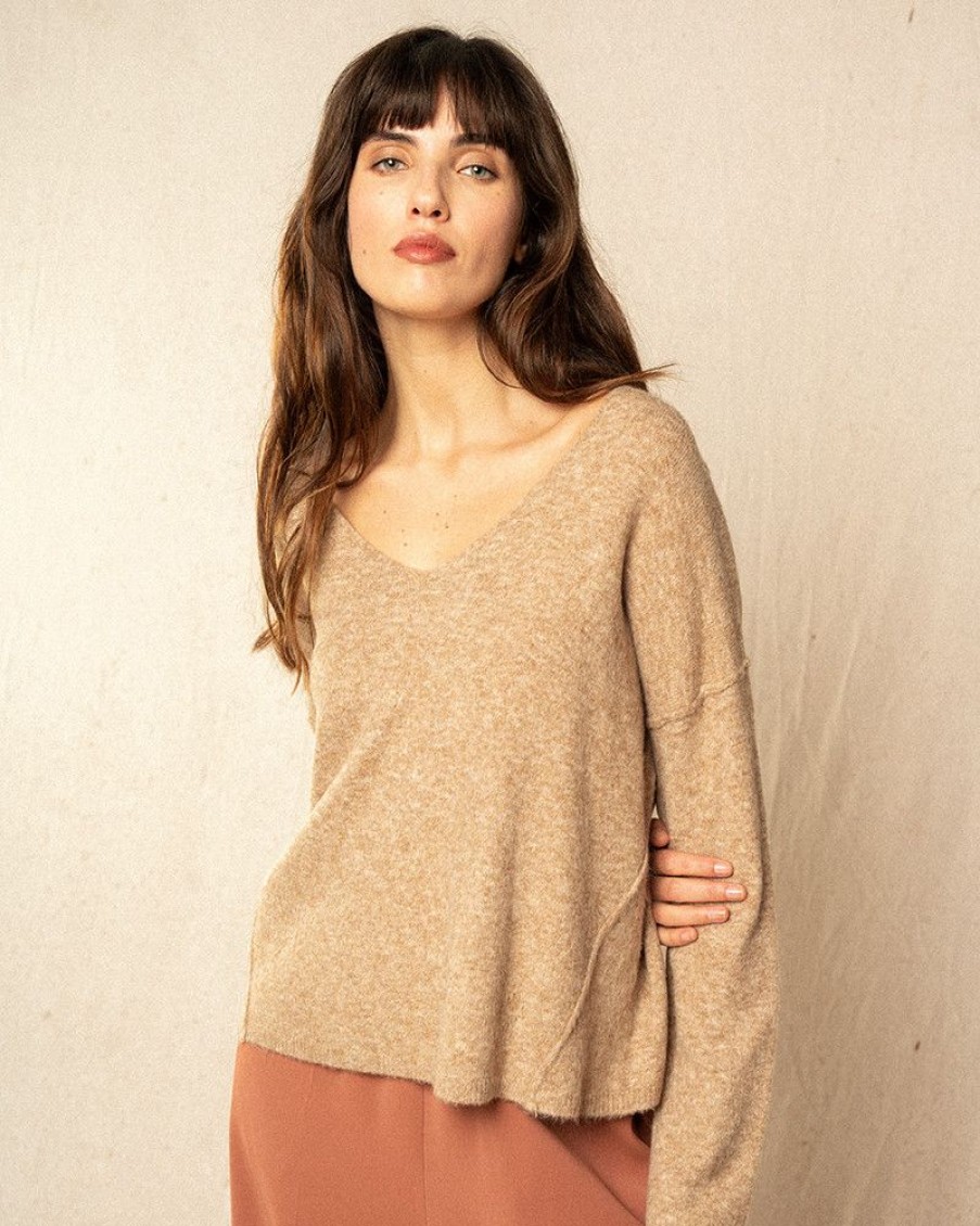 Pulls & Cardigans Grace & Mila | Pull Ideale Taupe