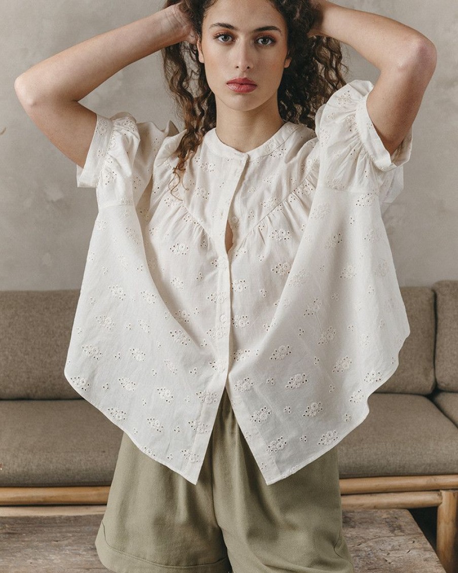 Blouses & Chemises Grace & Mila | Blouse Jade Beige