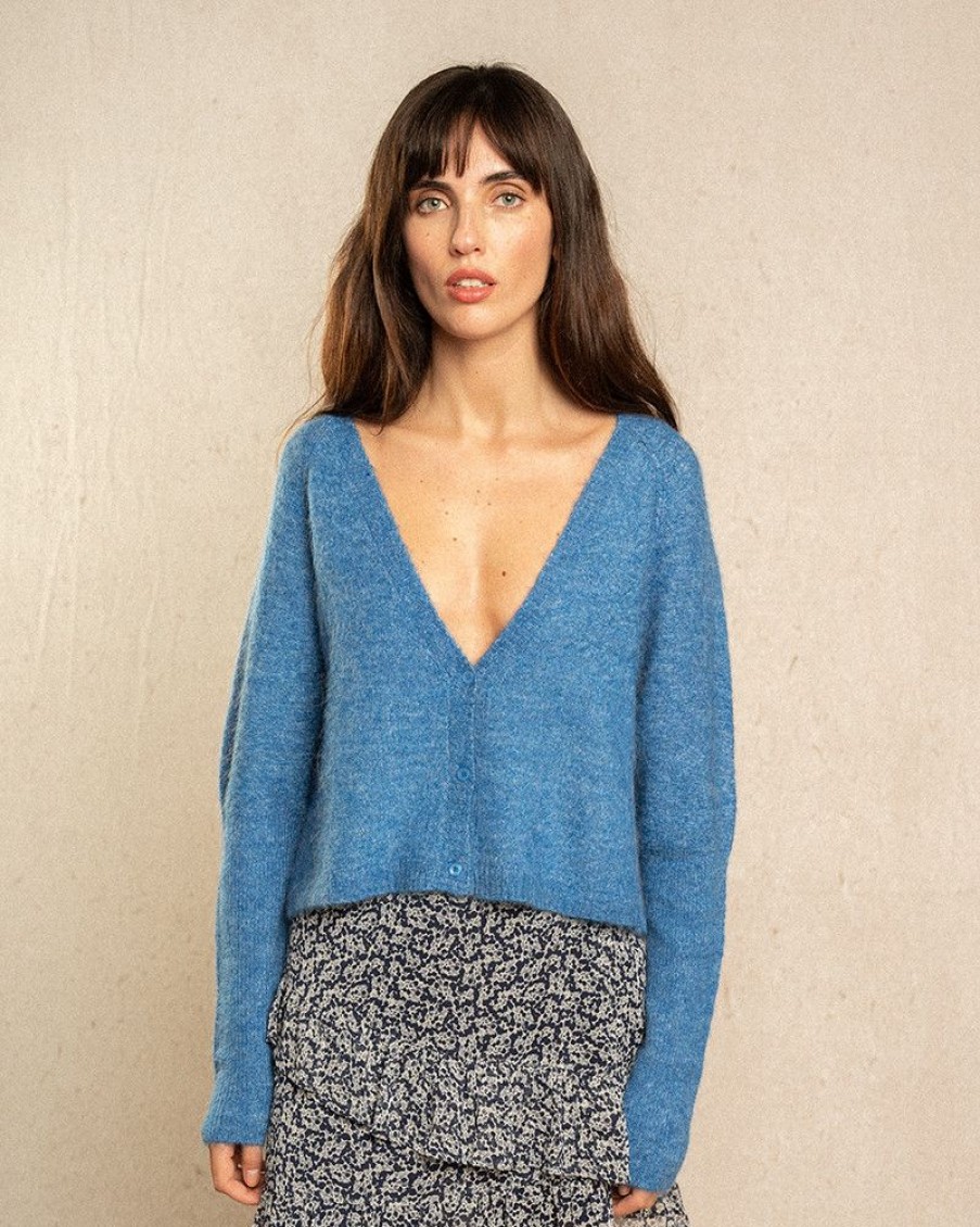 Pulls & Cardigans Grace & Mila | Cardigan Idyllique Bleu