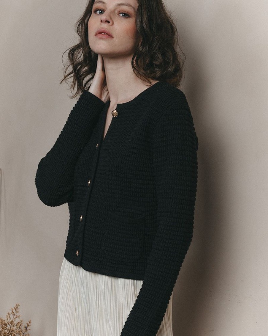 Pulls & Cardigans Grace & Mila | Cardigan Jourdain Noir