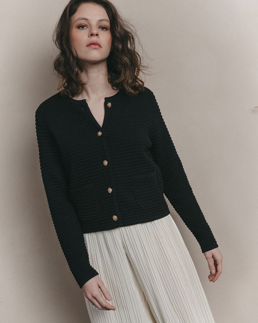 Pulls & Cardigans Grace & Mila | Cardigan Jourdain Noir