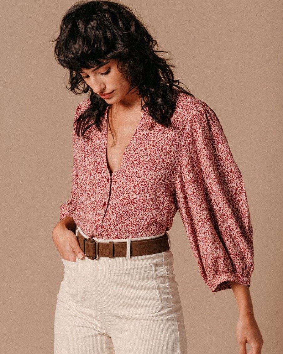 Blouses & Chemises Grace & Mila | Blouse Lavande Ecru