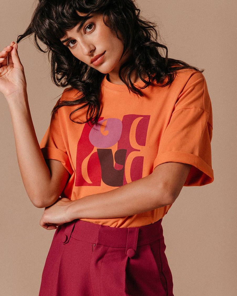 Tops & Tee-Shirts Grace & Mila | Teeshirt Lenny Orange