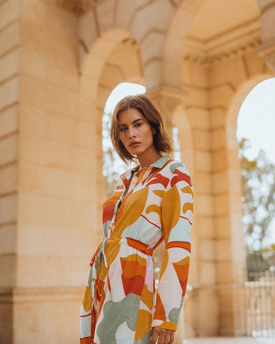 Robes Grace & Mila | Robe Imprevisible Orange