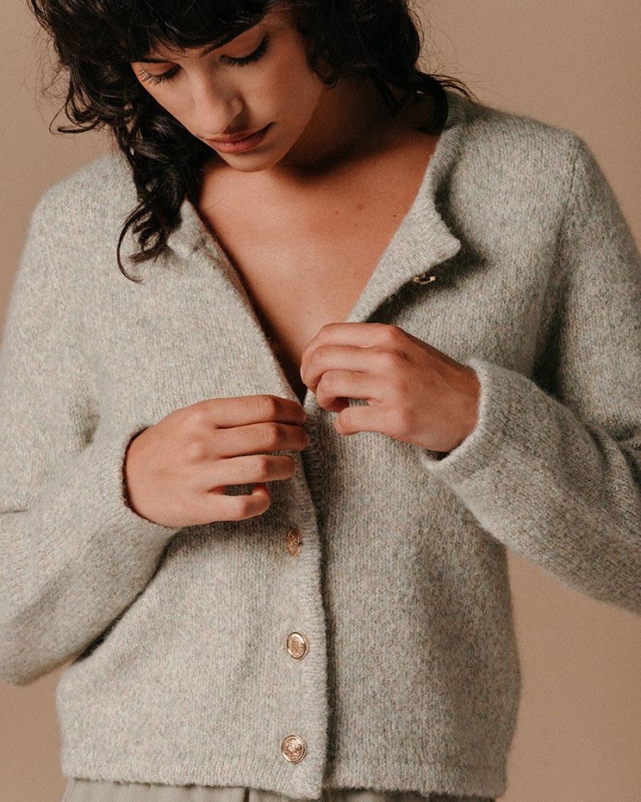 Pulls & Cardigans Grace & Mila | Gilet Lalou Vert