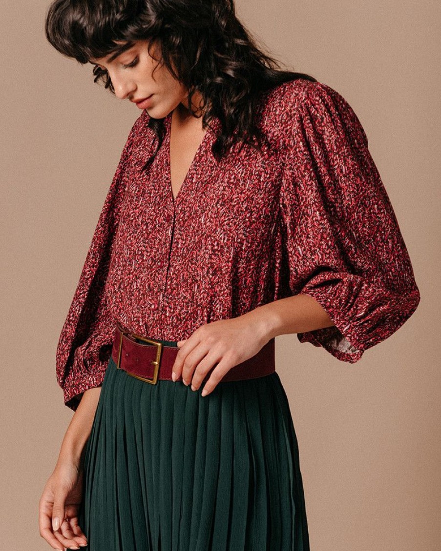 Blouses & Chemises Grace & Mila | Blouse Lavande Pivoine