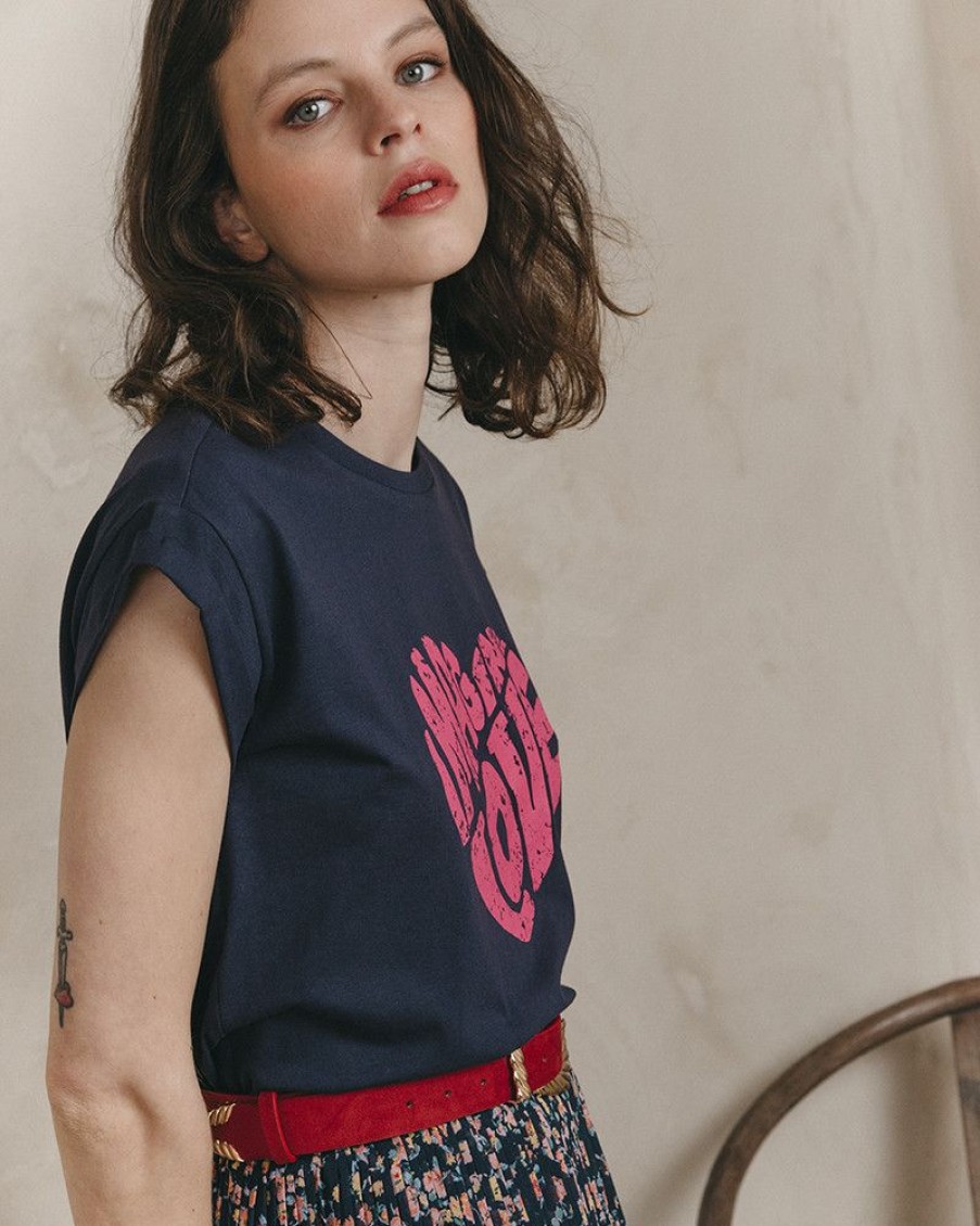 Tops & Tee-Shirts Grace & Mila | Teeshirt Jean Marine